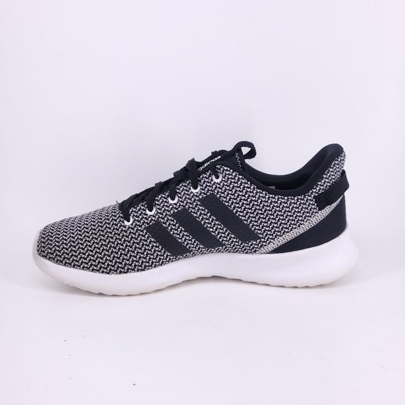 Adidas Lite Racer Cloudfoam Sneakers Men's 10 Black White Running Walking Used - Picture 3 of 11